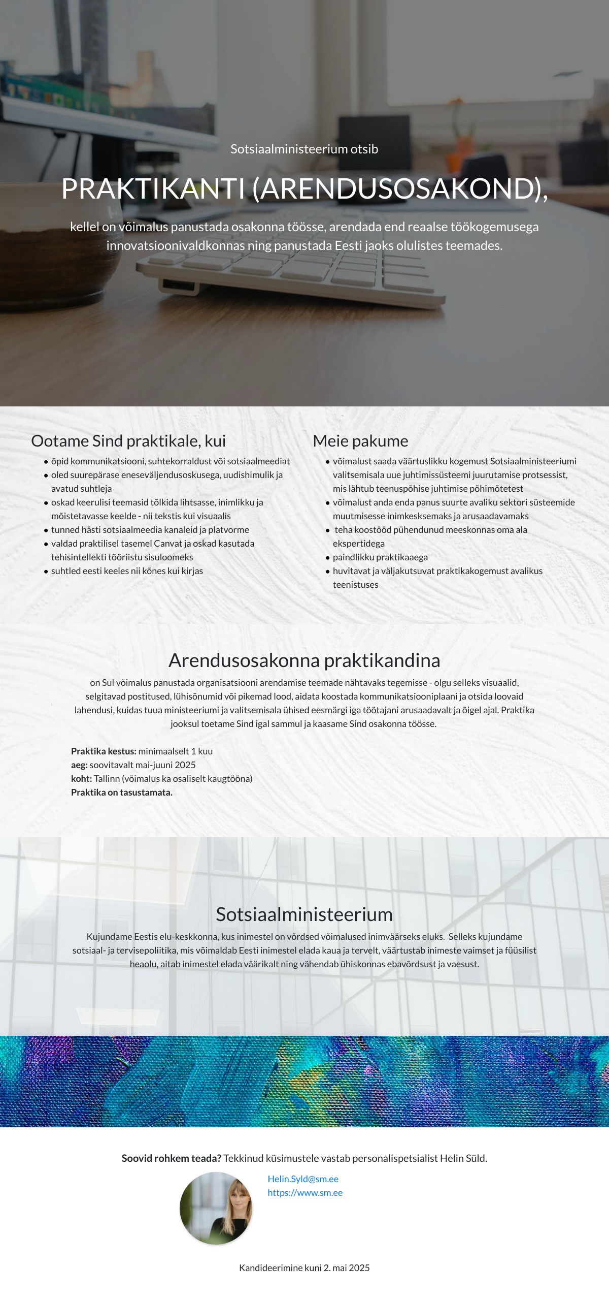 Praktika kuulutus