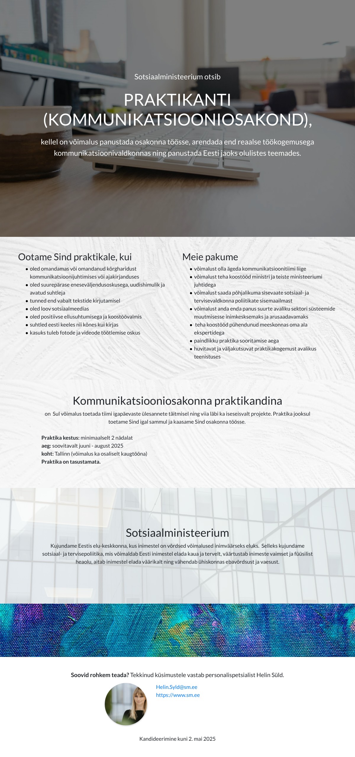Praktika kuulutus