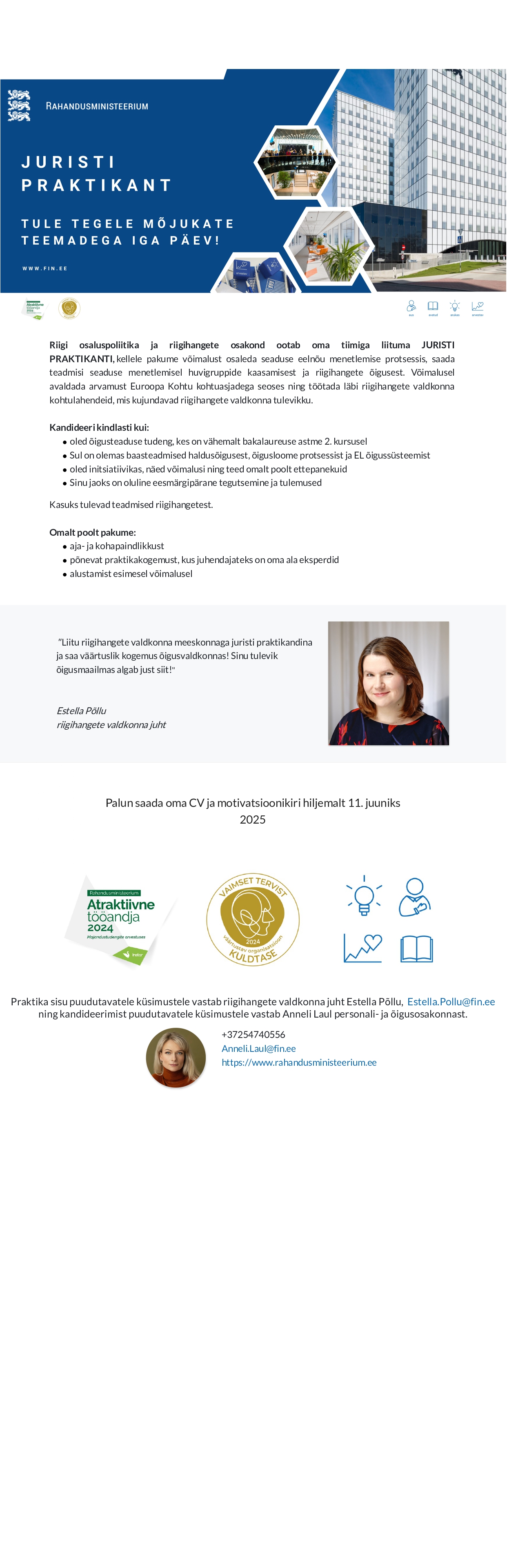 Praktika kuulutus