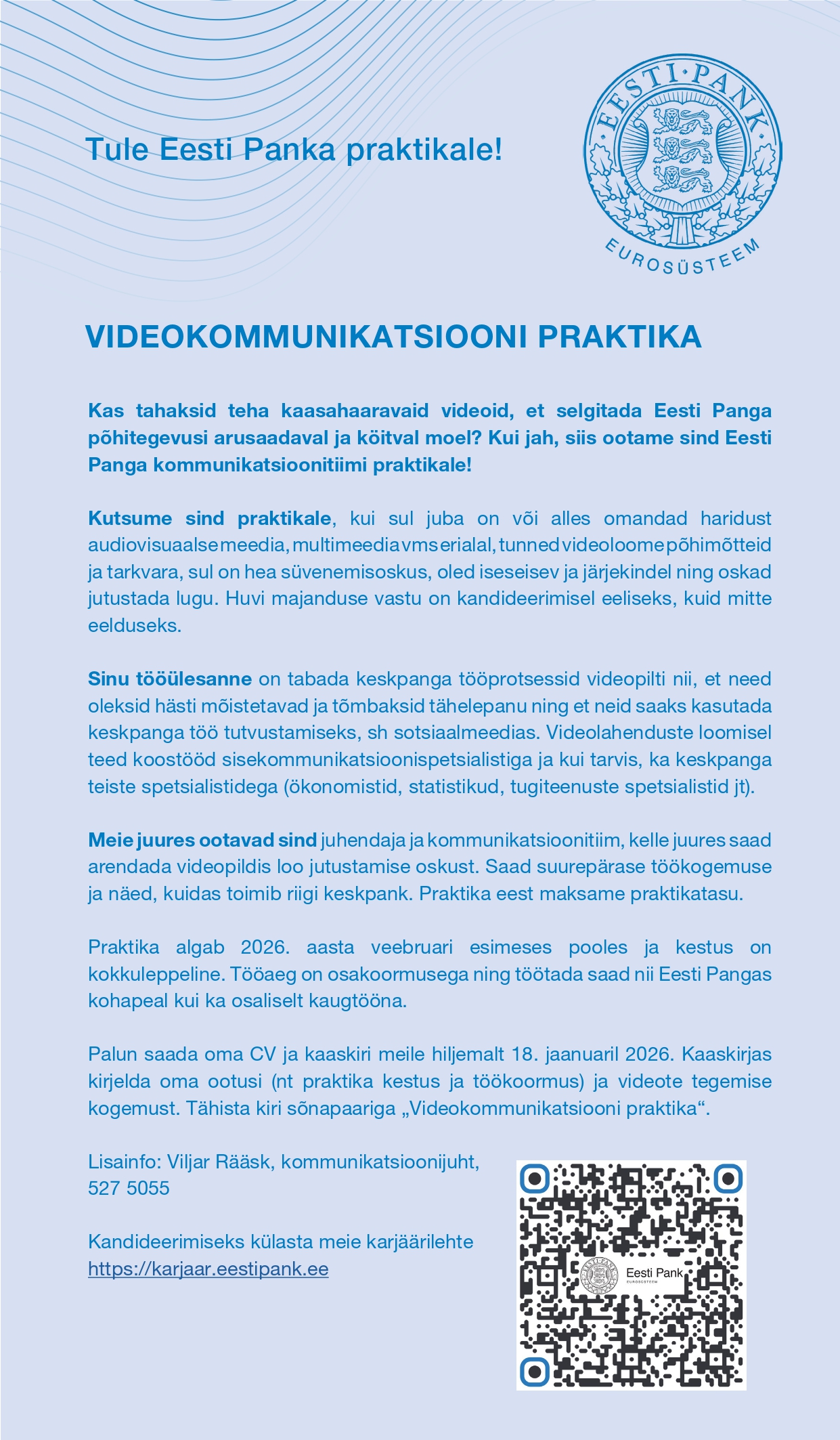 Praktika kuulutus